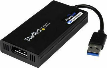 StarTech Конвертор USB-A мъжки към DisplayPort женски Черен 1бр USB32DP4K