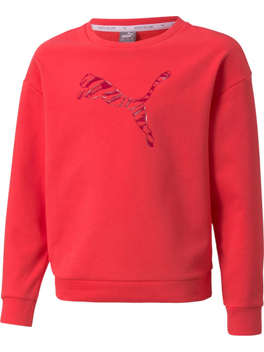 PUMA Παιδικό Φούτερ Ροζ Modern Sports