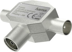 HAMA 00205236 Koaxial Weiblich zu Koaxial Männlich