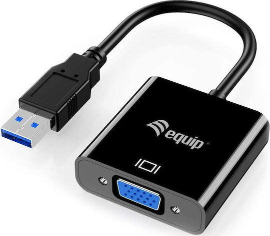 Equip Converter USB-A male to VGA female 1pcs 133384