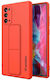 Wozinsky Kickstand Flexible Umschlag Rückseite Silikon Rot (Galaxy Note 20 Ultra)