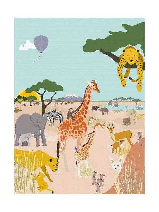 Mimi'lou Kids Wallpaper Safari L200xH250cm