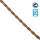 GloboStar Fabric Cable 2x0.75mm² in Brown Color...