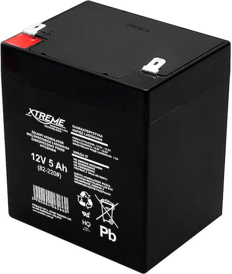 XTREME Xtreme 82-220 UPS Battery with Capacity 5Ah and Voltage 12V 1pcs