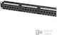 Patch Panel für Rack 2U 19" 48 Ports cat6 Schwarz