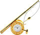 Miniature Royaltime Tabletop Clock with Indicators Gold