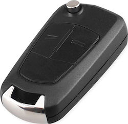 Κέλυφος Κλειδιού Αυτοκινήτου με Λάμα Αναδιπλούμενο για Opel με 2 Κουμπιά