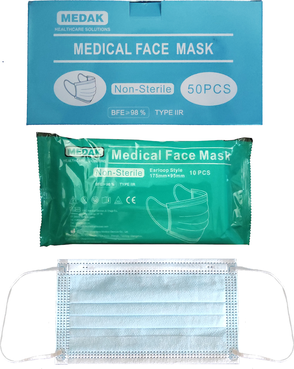 Medak Medical Face Mask 3ply BFE Type IIR 10τμχ Skroutz.gr
