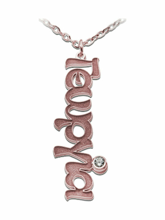 Personal Jewel from Gold Plated Silver with Name Option