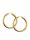 Verorama Earrings Hoops made of Steel Gold Plated