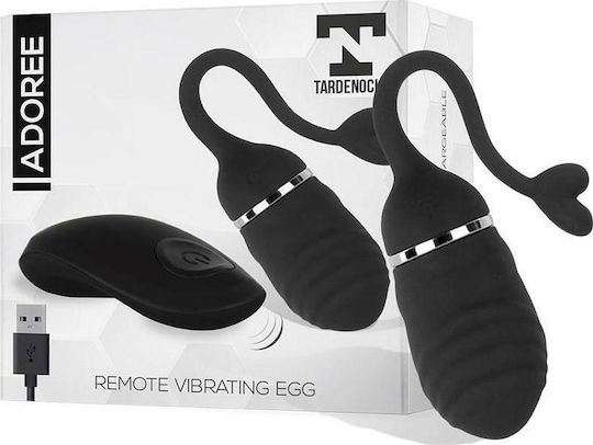 Tardenoche Adoree Δονητής Egg με Remote Control 17cm Black