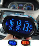 Ψηφιακό Βολτόμετρο / Θερμόμετρο / Ρολόι Αυτοκινήτου