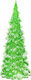 Beleuchtet Weihnachtsdekoration Baum Dreieckig 17cm Grün