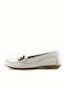 Juliet 6944 Women's Moccasins in White Color