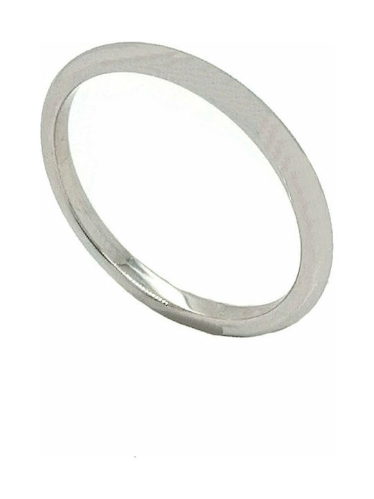 Mertzios.gr Women's Ring Small Wedding Ring from Steel Gold Plated