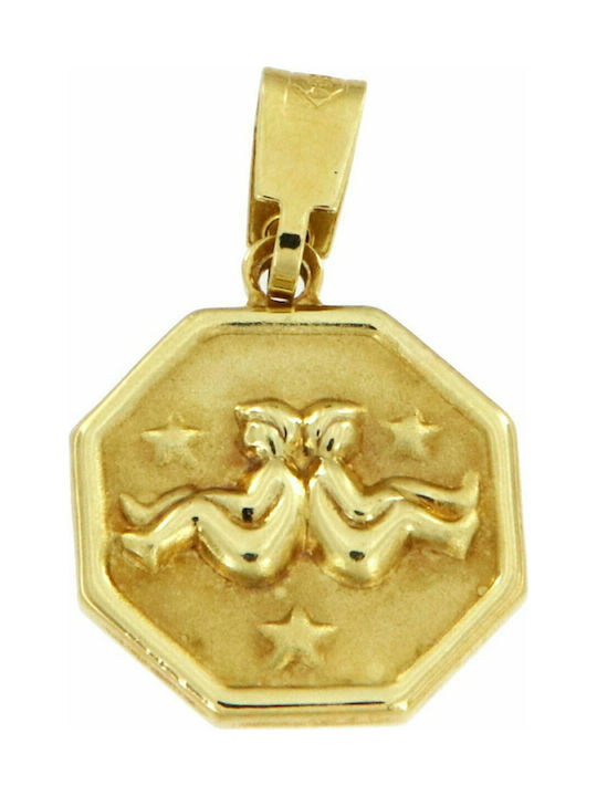 Mertzios.gr Charm Zodiac Sign from Gold 14K