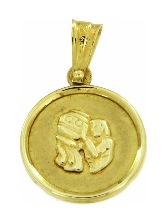 Mertzios.gr Charm Semnul zodiacal din Aur 14K