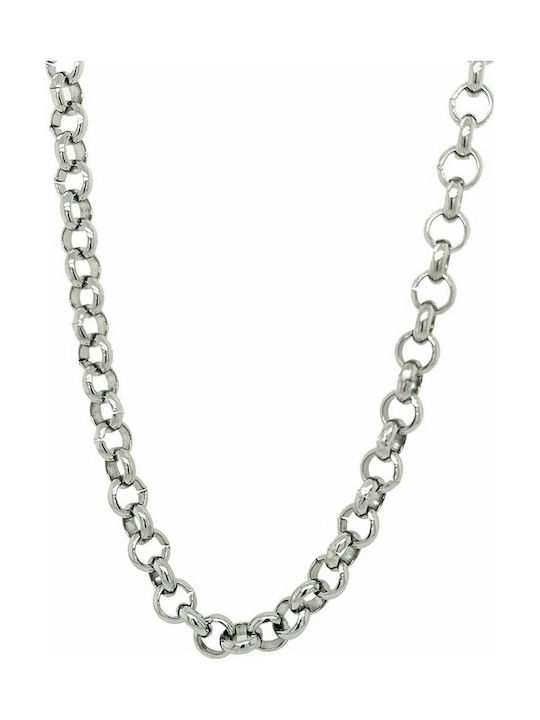 Mertzios.gr Chain Neck made of Steel Thick Thickness 6mm and Length 60cm