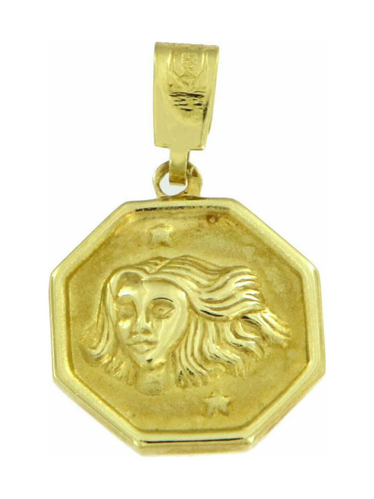 Mertzios.gr Charm Semnul zodiacal din Aur 14K