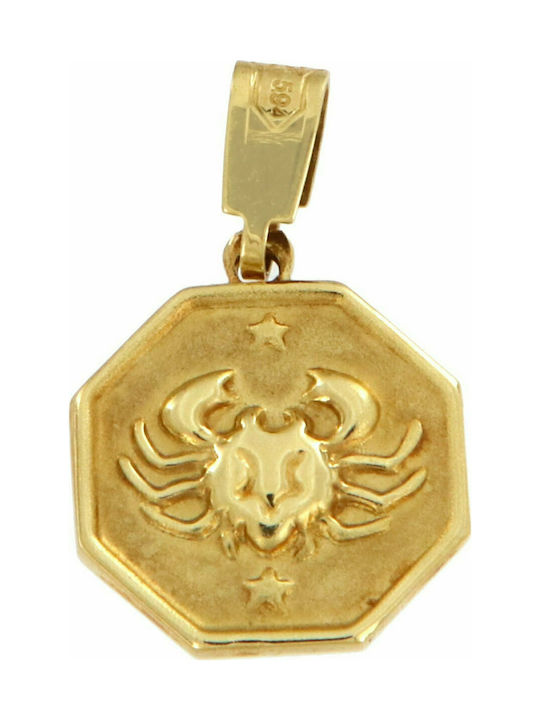 Mertzios.gr Charm Semnul zodiacal din Aur 14K