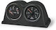 Car Column Double Instrument Mount 52mm Column for 2 Instruments Carbon Type