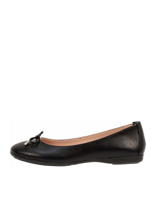 Scarpy Synthetic Leather Ballerinas 202 Black