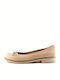 61-1 Lederne Damen Ballerinas Nude