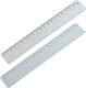 Ruler Plastic Transparent 20cm ilca