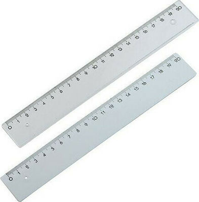 Ruler Plastic Transparent 20cm ilca