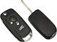 Foldable Car Key Shell with Blade with 3 Buttons for Fiat and Blade SIP22