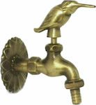 Decorative Faucet Garden Brass with Birdie Design 777321