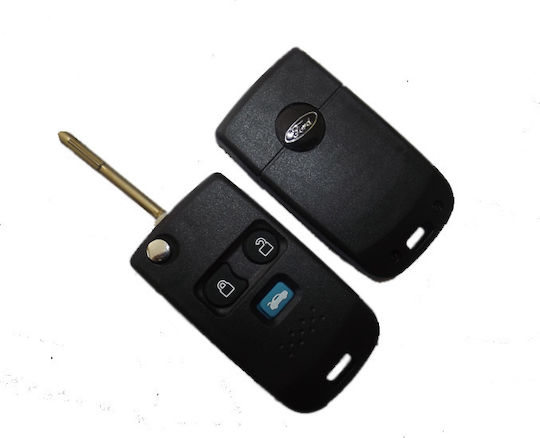 Ford Foldable Car Key Shell with Blade with 3 Buttons for Ford