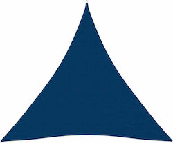 vidaXL Triangle Shade Sail Blue With Hoop & wit...