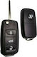 Foldable Car Key Shell with Blade with 3 Buttons for VW Group Vag for New Models