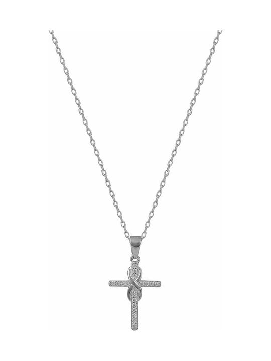 Mertzios.gr Cross from Silver with Chain