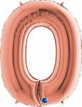 Balloon Foil Jumbo Number Rose Gold 100cm Pink Gold