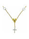 Mertzios.gr Women's Gold Cross 14K with Chain