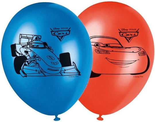 Σετ 8 Μπαλόνια Γενεθλίων Disney Cars Latex Πολύχρωμα 28εκ.