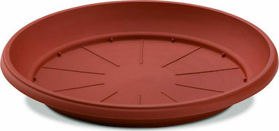 Plastona 10.04.0241 Round Plate Pot Orange 20x20cm