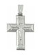 Mertzios.gr White Gold Cross 14K with the Crucified