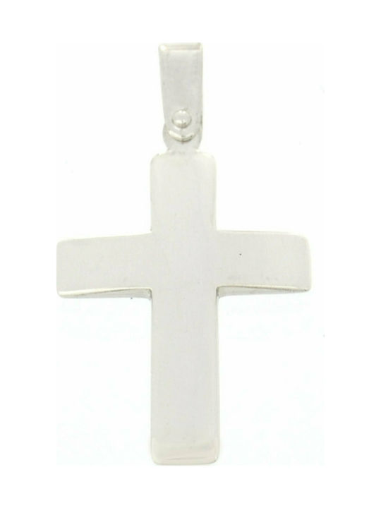 Mertzios.gr White Gold Cross 14K