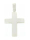 Mertzios.gr White Gold Cross 14K