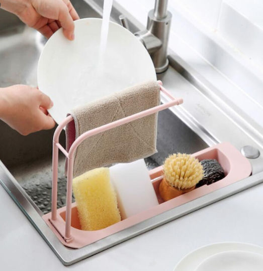 Organizator Pentru Chiuveta De Bucătărie Din Plastic Roz Organizator Pentru Chiuveta De Bucătărie Din Plastic Roz