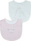 Energiers Bib Fabric with Button Pink 2pcs
