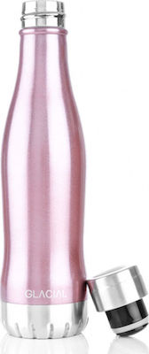 Glacial Metallic Bottle Thermos Stainless Steel BPA Free Pink 600ml GL1948400066-