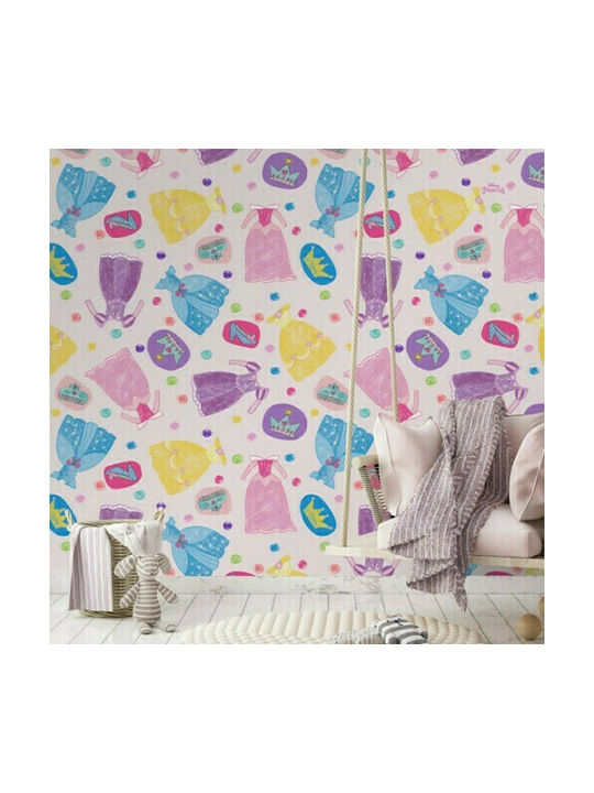 Houseart Kids Wallpaper Clothes Princess L100xH100εκ.