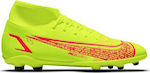 Nike Mercurial Superfly 8 Club MG Ψηλά Ποδοσφαιρικά Παπούτσια με Τάπες Πράσινα