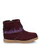 TT Παιδικά Μποτάκια με Φερμουάρ Μπορντό