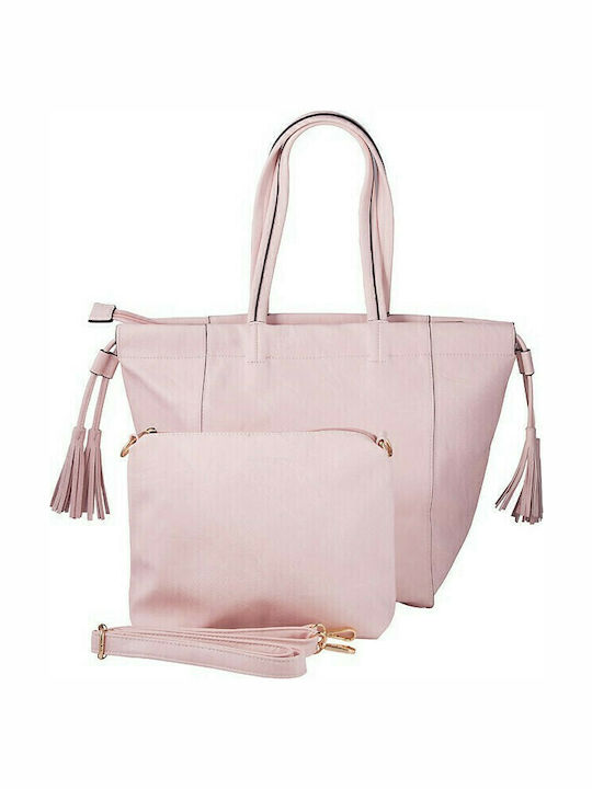 V-store Set Women's Shopper Bag Pink