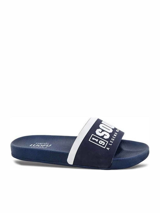 Cubanitas Women's Slides Navy Blue